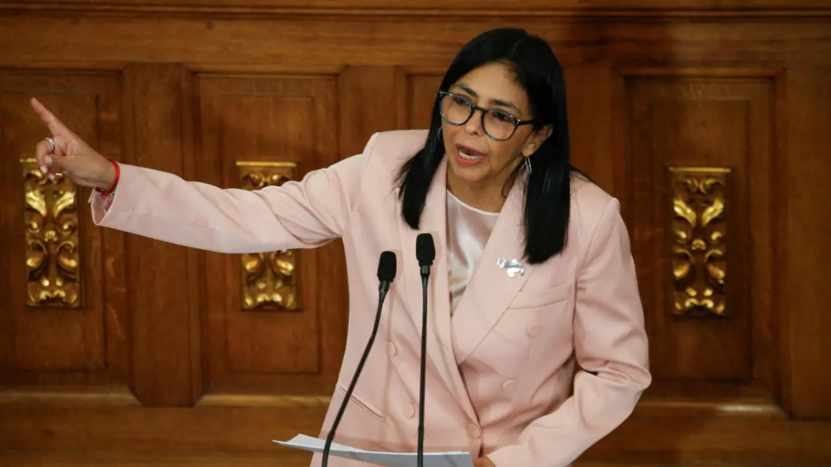 Delcy Rodriguez Tuntut Pembebasan Nicolas Maduro 'Satu-satunya Presiden Venezuela' dan Istrinya Cilia Flores Wakil Presiden Venezuela Delcy Rodriguez