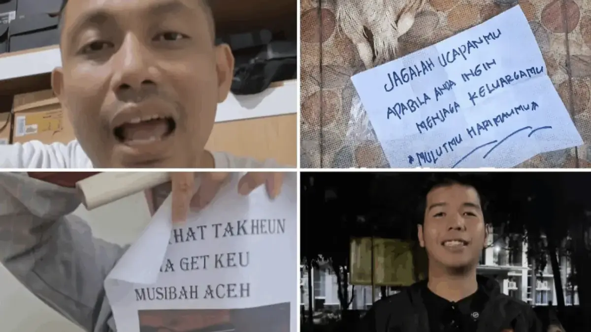 Konten Kreator dan Aktivis Diteror usai Kritik Pemerintah terkait Pascabencana Sumatra.(Dok. Tiktok/ @official